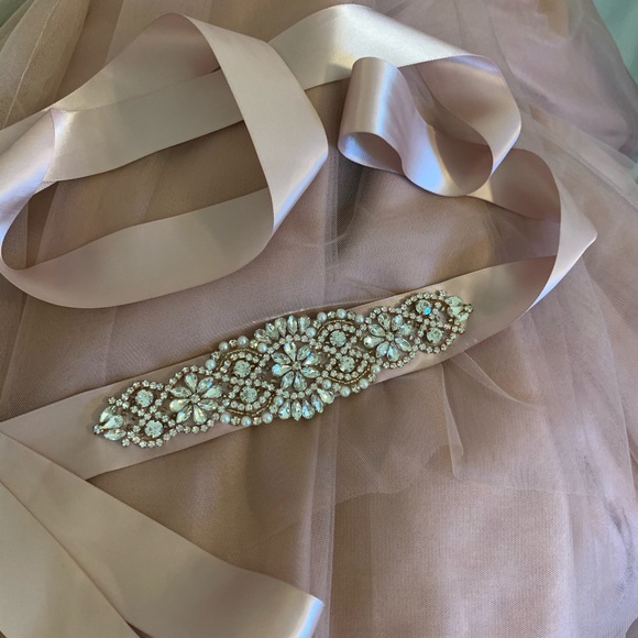 Dusty Rose Tulle Maxi Skirts - Picture 6 of 8